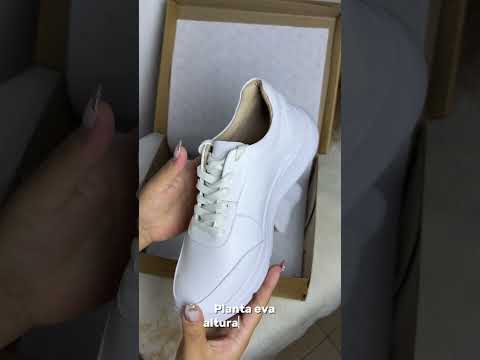 Zapatillas Urbanas Mujer de Cuero Yasmin Blanco