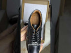 Zapatillas Urbanas Mujer de Cuero Lyra Negro