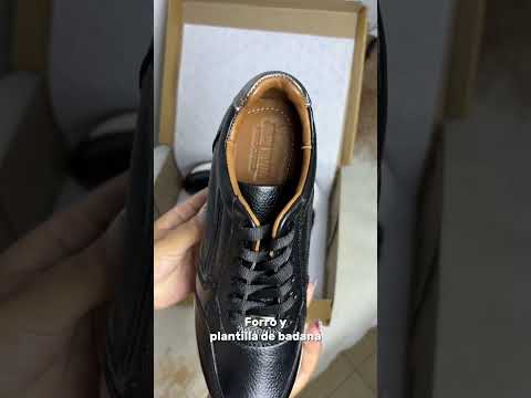 Zapatillas Urbanas Mujer de Cuero Lyra Negro