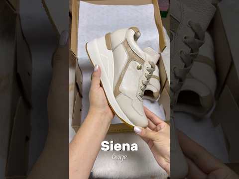 Zapatillas Urbanas de Cuero Mujer Siena beige
