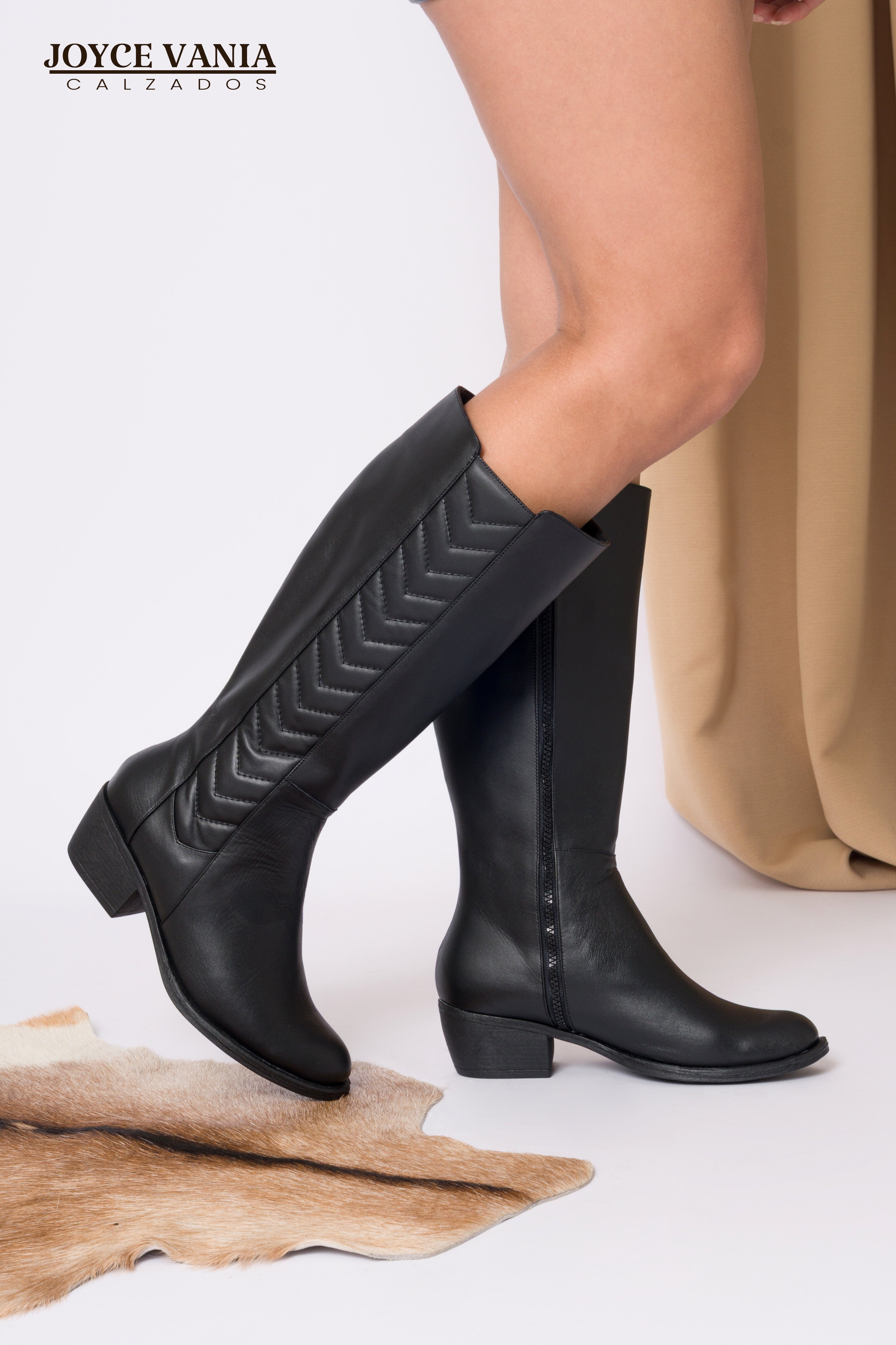 Botas Mujer de Cuero Dalia Negro