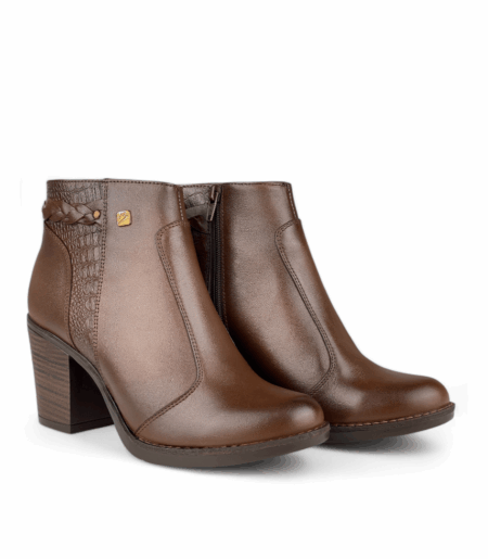 Botines de Cuero Kerly Marrón - 35