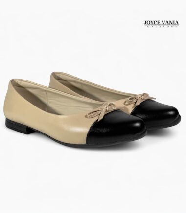 Ballerinas de Cuero Beatriz Beige - 37